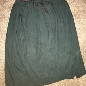 Green skirt